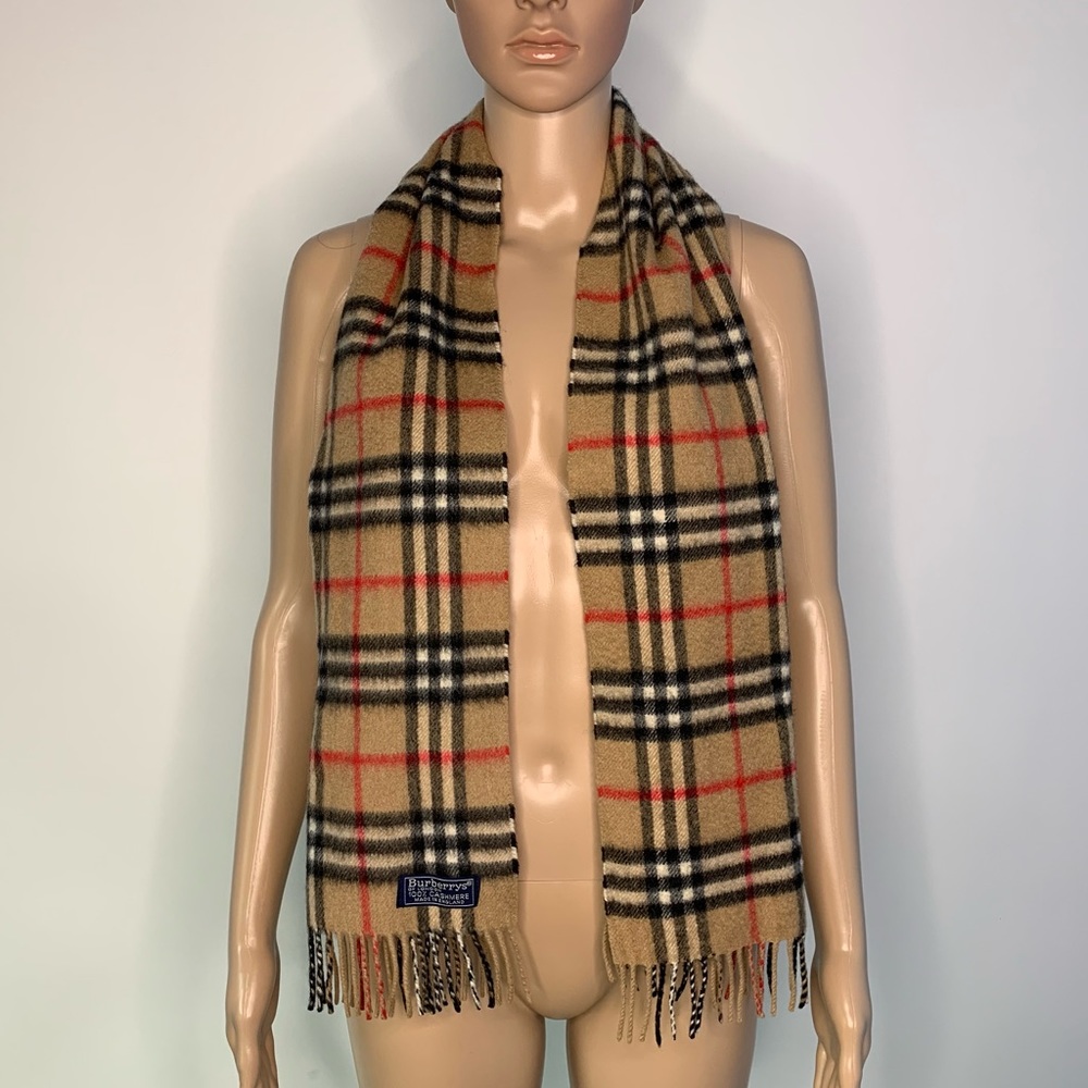 Classic Vintage Burberry Check Scarf
